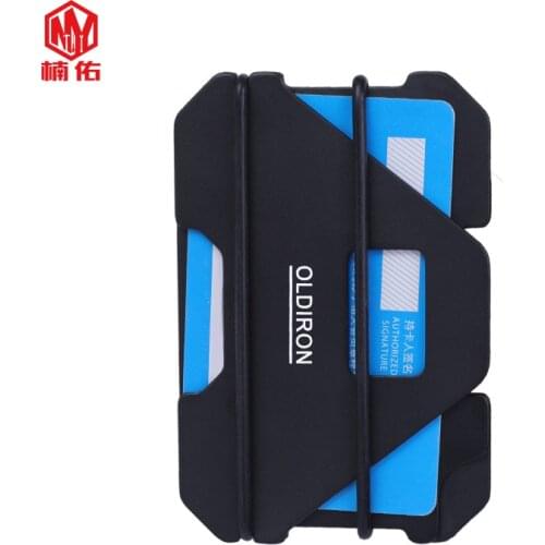 1PC Portable Aluminum Alloy Wallet EDC RFID Credit Card Holder Business Cards ID Card Bag Package Coin Purse Wallet Outdoor Tool