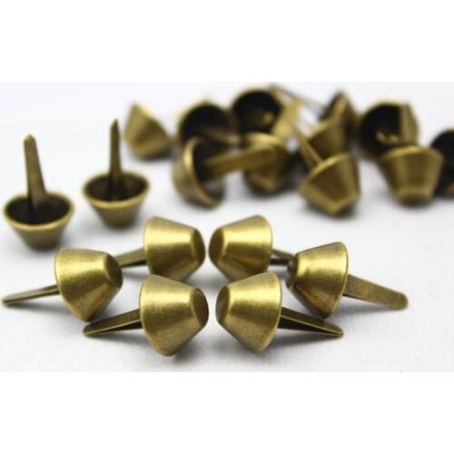 10mm Antique Brass Bronze Bucket Shaped Purse Feet Rivets Studs Free Shipping Wholesale High Quality