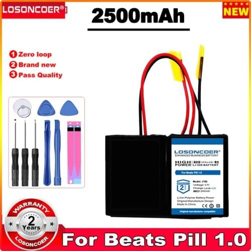 LOSONCOER J188/ICP092941SH 2500mAh Battery For Beats Pill 1.0 Batteries