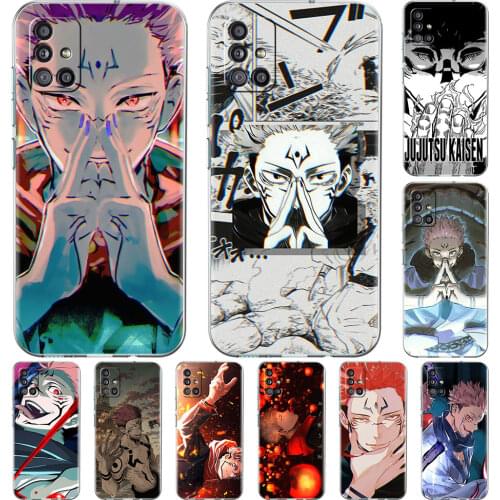 Anime Jujutsu Kaisen Case For Samsung Galaxy A51 A21s A52 A71 A12 A31 A41 A32 A02s M31 A11 A72 M51 M30s Transparent Phone Cover
