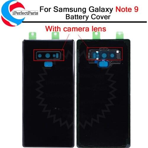 Back housing For Samsung Galaxy Note 9 N960 Back Battery Cover Rear Door Cover For note 9 N960F back housing with camera lens