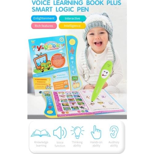 Kids educational learning machine baby Y-book toy voice learning book plus smart logic pen english early learning study book pen