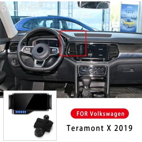 For Volkswagen Style Mobile Phone Holder Air Vent Oulter Stand Installation For Volkswagen VW Teramont X 2019 Auto Accessories