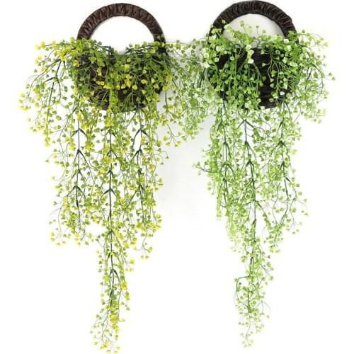 Home Decor Dmiralty Willow 1pc 80cm Simulation Plant DIY Wall Hanging Vine Wedding Decoration For Home Hotel Decor Supplies P0.2