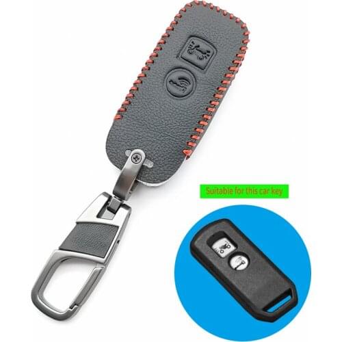 Motor Leather Key Shell Case Cover For Honda PCX 150 Hybrid X-ADV SH125 Scoopy Forza 125 SH300 2 Button Key