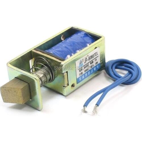 JF-0837DL pintu listrik kunci bingkai terbuka basah-katup Solenoid elektromagnet, 10 mm 15N DC 24 V