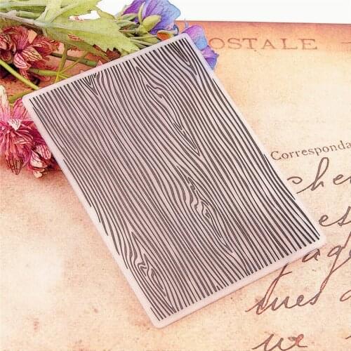 10.5x14.8 Wood grain Embossing folders Plastic bump Scrapbooking DIY Template Fondant indentation Cake Photo Album Card Make