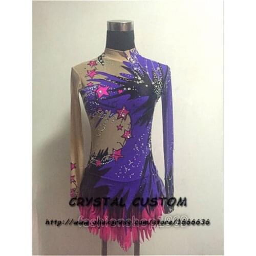 Crystal Custom Figure Skating Dress Girls New Brand Ice Skating Clothes For Competition DR4633