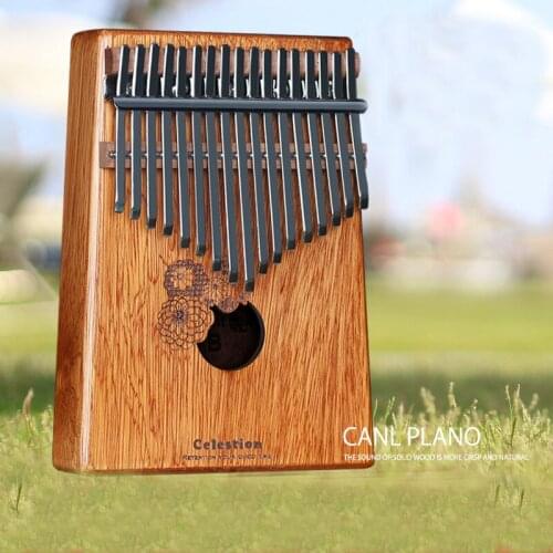 17 Key Finger Kalimba Mahogany Solid kalimba beginner instrument Sanza Thumb Piano KB31