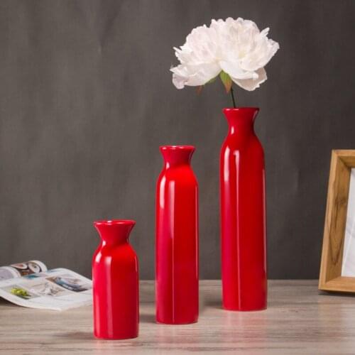 Red Ceramic Vase Blue Wedding Vase Home Decoration Decoration Gifts