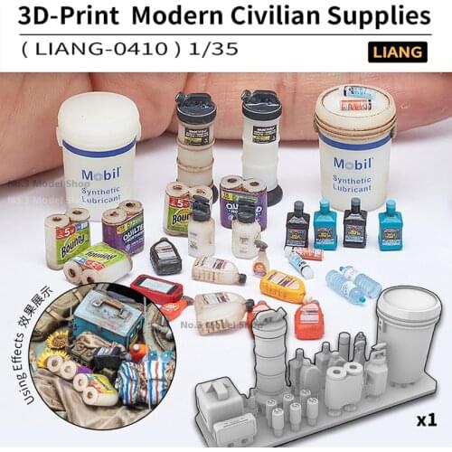 Miniature 1/35 3D-Print Modern Civilian Supplies Modern military Model Scene making Accessories