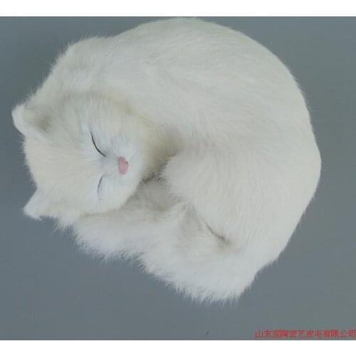 Simulation cute sleeping cat 25x20x11cm model polyethylene&furs cat model home decoration props ,model gift d549