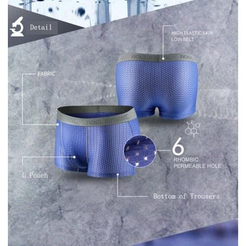 Ice Silk Men Underwear Mesh Freshing Nylon Anti Mans Shorts Sexy Gay Lot Pump Boxer Briefs Male Suspensory Underpants 114KM XXL