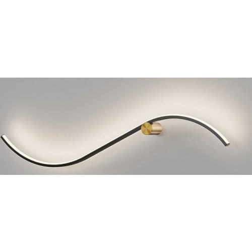 Wall lamp Nordic luxury creative black gold background wall lamp living room bedroom bedside lamp corridor aisle lamp