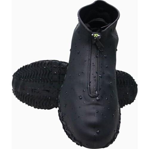 Anti-Slip Shoes Cover Unisex Reusable Men Women Kids Zipper Silicone Rain Shoes Covers Waterproof Shoe Covers Galoshes