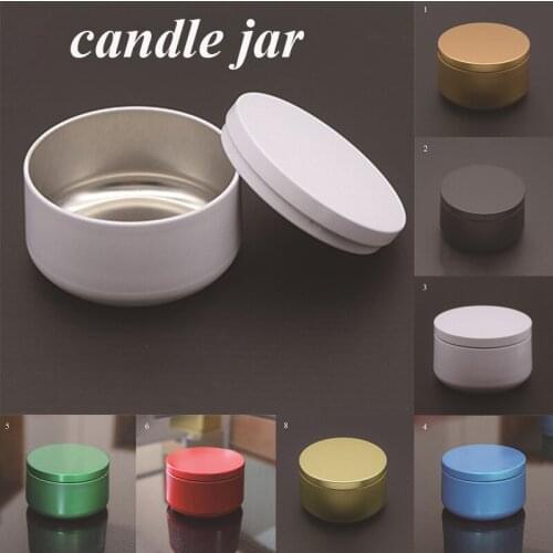 Candle Jars Candle Box Tinplate Can Wood Grain Lids Cosmetic Pot Containers Tins Empty Storage Box Gift Storage Jars Tea Box