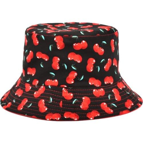 Original Spring Summer Bucket Hats Fashion Print Panama Women Visor Fisherman Hat Men Beach Sun Hat M58