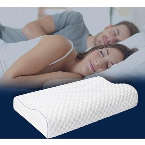 Memory Foam Bedding Pillow for Neck Pain Sleeping Neck Protection Slow Rebound Health Cervical Neck With Pillowcase 60*35*11CM