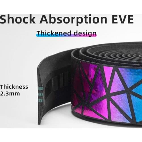 ROCKBROS 2.3MM Thickened PU Eva Anti-slip Wear-resistant Shockproof Grip Tape MTB Road Cycling Handlebar Tape Bike Accessories