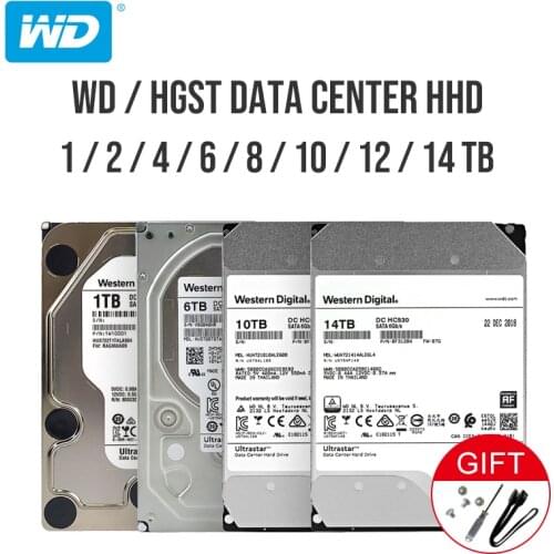 Western Digital He Ultrastar DC HC530 Enterprise Hard Drive 3.5" SATA3 256MB 6Gb/s HDD 1TB 2TB 4TB 6TB 8TB 10TB 12TB 14TB