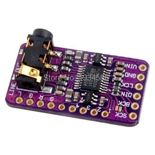 PHAT Sound Card I2S Interface PCM5102 DAC Decoder Module Audio Board With Stereo Jack Beyond ES9023 PCM1794 For Raspberry Pi