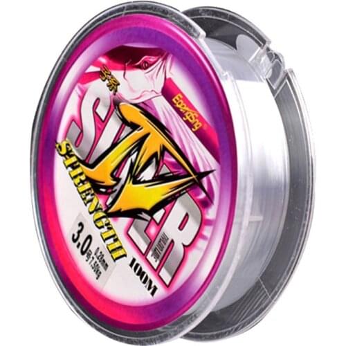 100 Meter Fishing Lines Multifilament Durable Nylon Fishing Line Non Fluorocarbon Leashes Pesca Super strong fly fishing line