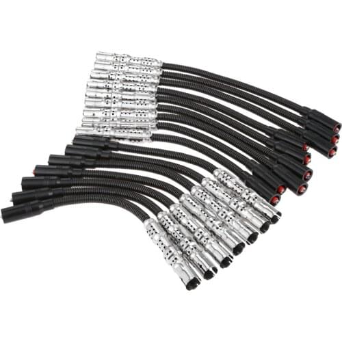 16Pcs/set 1131500019 90533002 Ignition Wires Spark Plug Cable 8mm For Mercedes Benz E430 E55 S430 CLK430 CLK500 ML430 R500