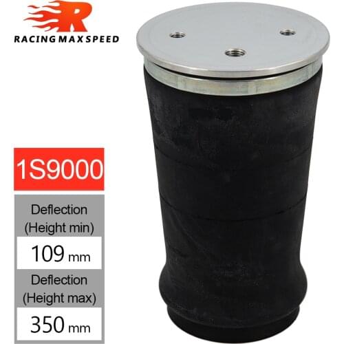 2PCS Air ride Springs suspension 1S9000 W21-760-9000 Air Single Port Truck Rubber shock absorption bag