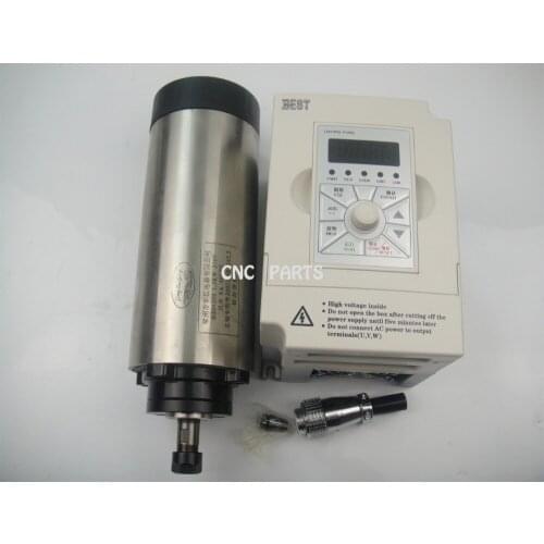 1.5KW 220V ER11 with 4 bearing air cooling spindle & 1.5KW 220V matched VFD inverter