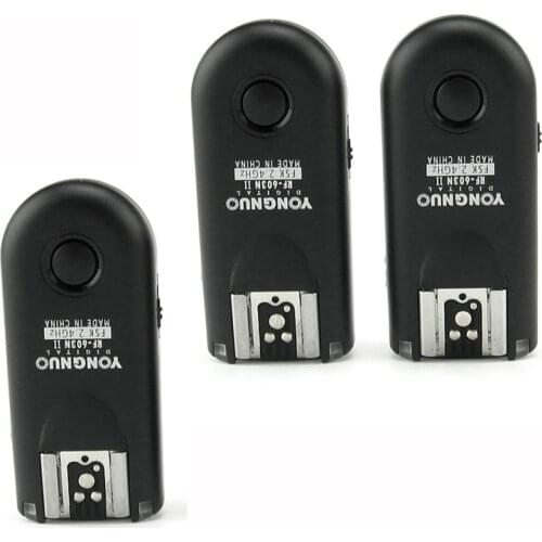 3Pcs Yongnou RF-603 II N2 Transceiver Flash Trigger Remote Control Shutter Release RF603 FSK 2.4GHz For Nikon D80 D70S
