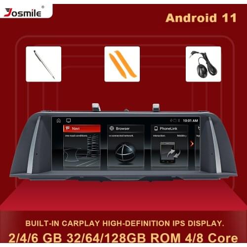 IPS DSP 6GB Android 11 Car Radio Multimedia For BMW 5 Series F10 F11 2010-2016 CIC NBT Car GPS Navigation F10 Stereo Head Unit