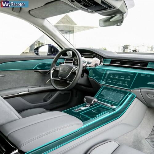 Car Interior Central Navigation Screen Dashboard Gear TPU Sticker Protective Film For Audi A8 D5 4N 2018-Present Accessories