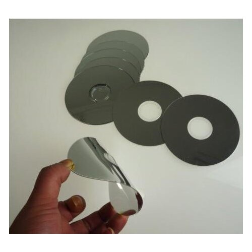 Free shipping! Manipulation CDs Set (1set=10 CDs ,super thin,Silver Color),Mentalism,close up,stage,Accessories,Card magic props