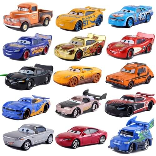 Disney Pixar Childrens Car 2 3, Lightning McQueen, Jackson, Storm Ramirez, 1:55 Die-cast Alloy Toys, Childrens Christmas Gifts