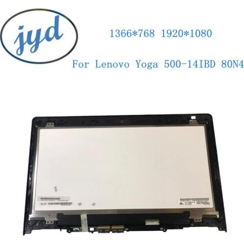14'' LCD Touch Screen Digitizer Assembly For Lenovo Yoga 500-14IBD 80N4 80N5 500-14ISK 80R5 Display fru 5D10H91420 5D10H91421