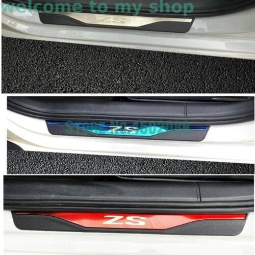 For MG ZS 2017-2019 stainless steel Car door cover outside door sill plate Car Accessories