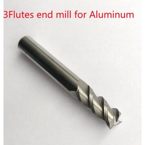1mm/2mm/3mm/4mm/5mm/6mm/8mm/10mm/12mm 3 flutes HRC45 lengthen carbide flat endmills for aluminum cnc milling cutters router bit