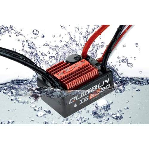 HobbyWing QuicRun 30A Waterproof And Brushless ESC WP-16BL30 For 1/16 RC Car On-road / Off-road / Buggy /M0nster