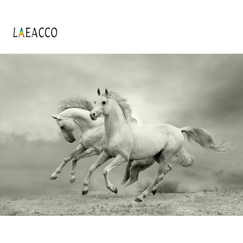 Laeacco Running Horse Photography Backgrounds Interior Decor Photo Backdrops Photophone Photozone Photocall For Photo Studio