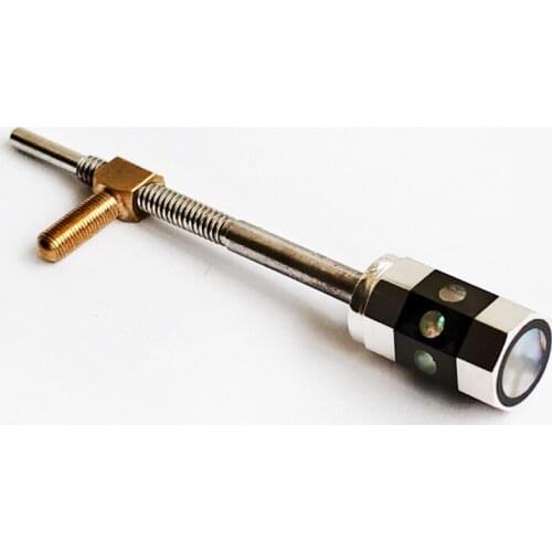 Master Level Sterling Silver Ebony Button for Bow Frog FPS011