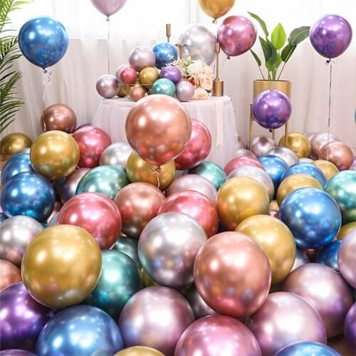 12 inch 2.8g metal balloon rose metal inscription golden ball wedding birthday party decoration