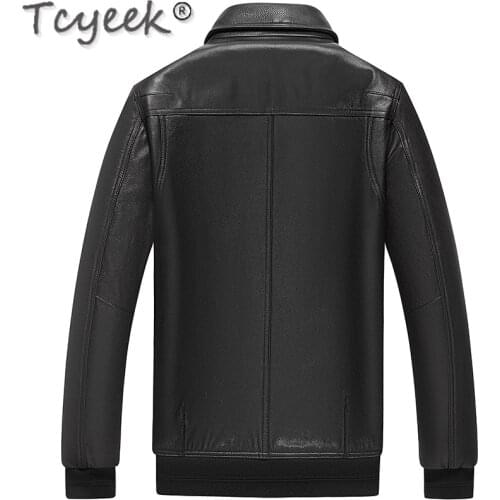 Genuine Leather Jacket Men 200% Cow Coat Casual Mens Leather Jackets and Coats Spring Autumn Chaquetas Hombre LW55888877