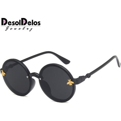 2019 fashion brand kids sunglasses black retro childrens sunglasses UV protection baby sun glasses girls boys glasses