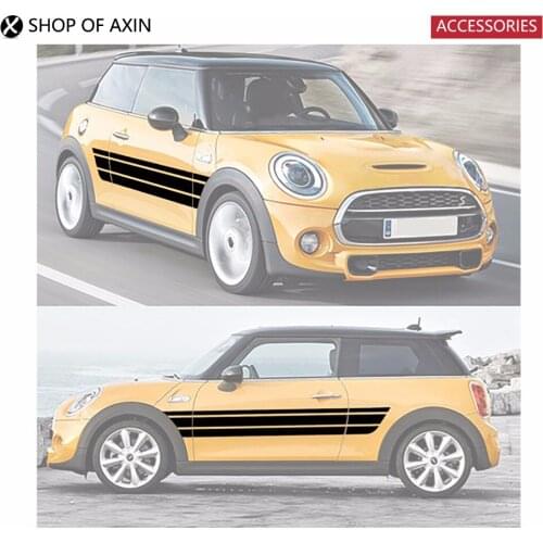 Car Door Roker Panel Decoration Sticker For Mini Cooperclubman countryman hardtop R50 R53 R55 R56 R60 R61 F54 F55 F56 F60