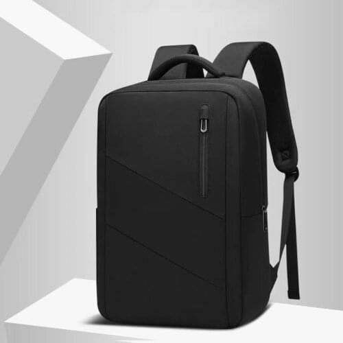 2021 New 15.6-Inch Laptop Backpack Rucksacks SchoolBag Waterproof Multifunctional Black Casual Canvas Bag Men Business Backpack