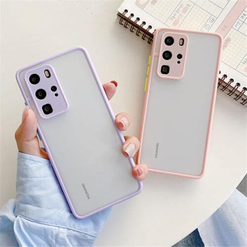 New Shockproof Matte Hard Case for Huawei Y5 Y6 Pro Y7 Y9 Prime 2019 Y5P Y6P Y7P Y8P 2020 Y8S Y9A Honor 8X 9A 9X 9S Phone Cases