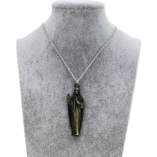 Original New Jesus Christ Pendant Necklace Women Vintage Holy father Chain Necklace Men Christian Prayer Jewelry Party Gifts