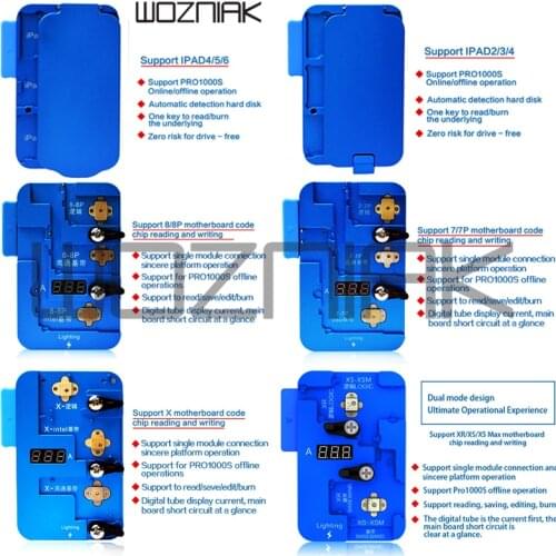 JC PRO1000S Logic Baseband EEPROM IC Chip Programmer EEPROM IC Read Write Repair for iPhone X XS Max XR 7 8 8P iPad 23456