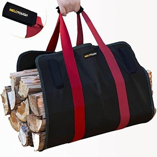 Portable firewood storage bag canvas logging bag large volume logging bag wood finishing package