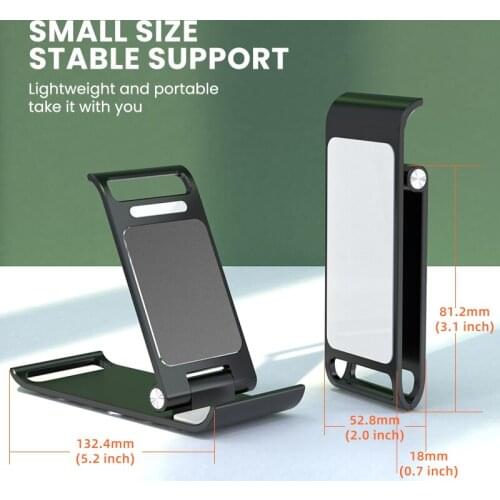 Portable Mobile Phone Holder Foldable Desktop Mobile Stand For IPad Phone Tablet Within 12.9inch Universal Smart Phone Bracket